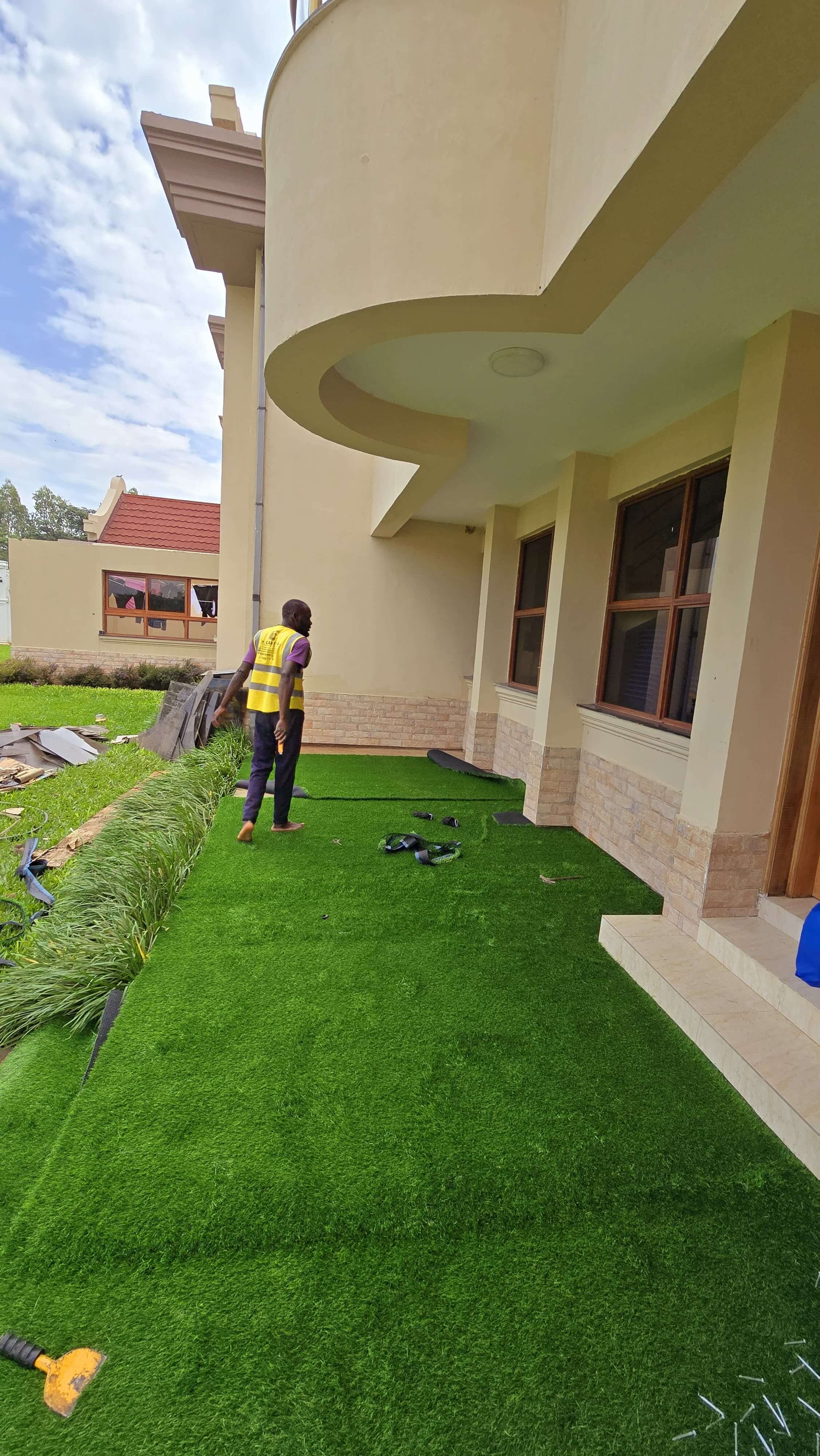 Grass Carpet Installation